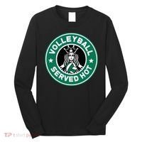 Funny Volleyball Served Hot Perfect Players Long Sleeve Shirt thumb 0