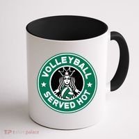 Funny Volleyball Served Hot Perfect Players Coffee Mug thumb 1