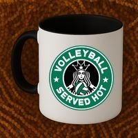 Funny Volleyball Served Hot Perfect Players Coffee Mug thumb 2