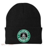 Funny Volleyball Served Hot Perfect Players Beanie thumb 0