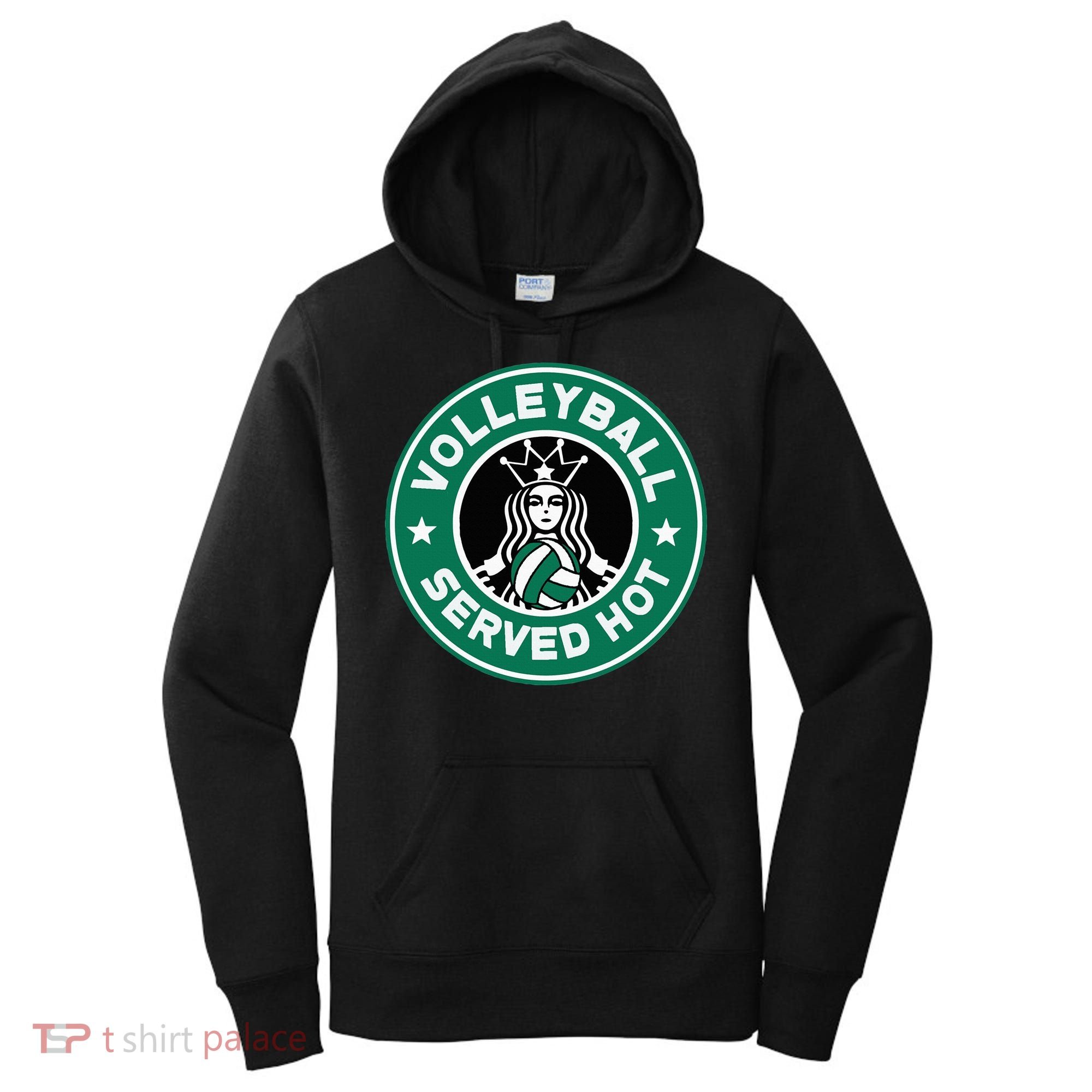 Funny Volleyball Served Hot Perfect Players Women's Hoodie