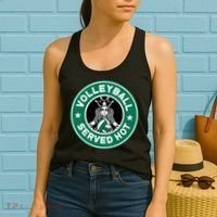 Funny Volleyball Served Hot Perfect Players Women's Tank Top thumb 2