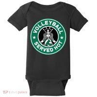 Funny Volleyball Served Hot Perfect Players Baby Bodysuit thumb 0