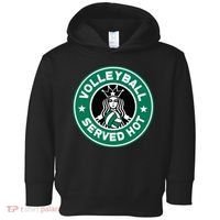 Funny Volleyball Served Hot Perfect Players Toddler Hoodie thumb 0