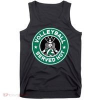 Funny Volleyball Served Hot Perfect Players Tank Top thumb 0
