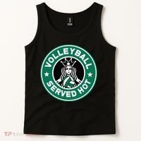 Funny Volleyball Served Hot Perfect Players Tank Top thumb 2