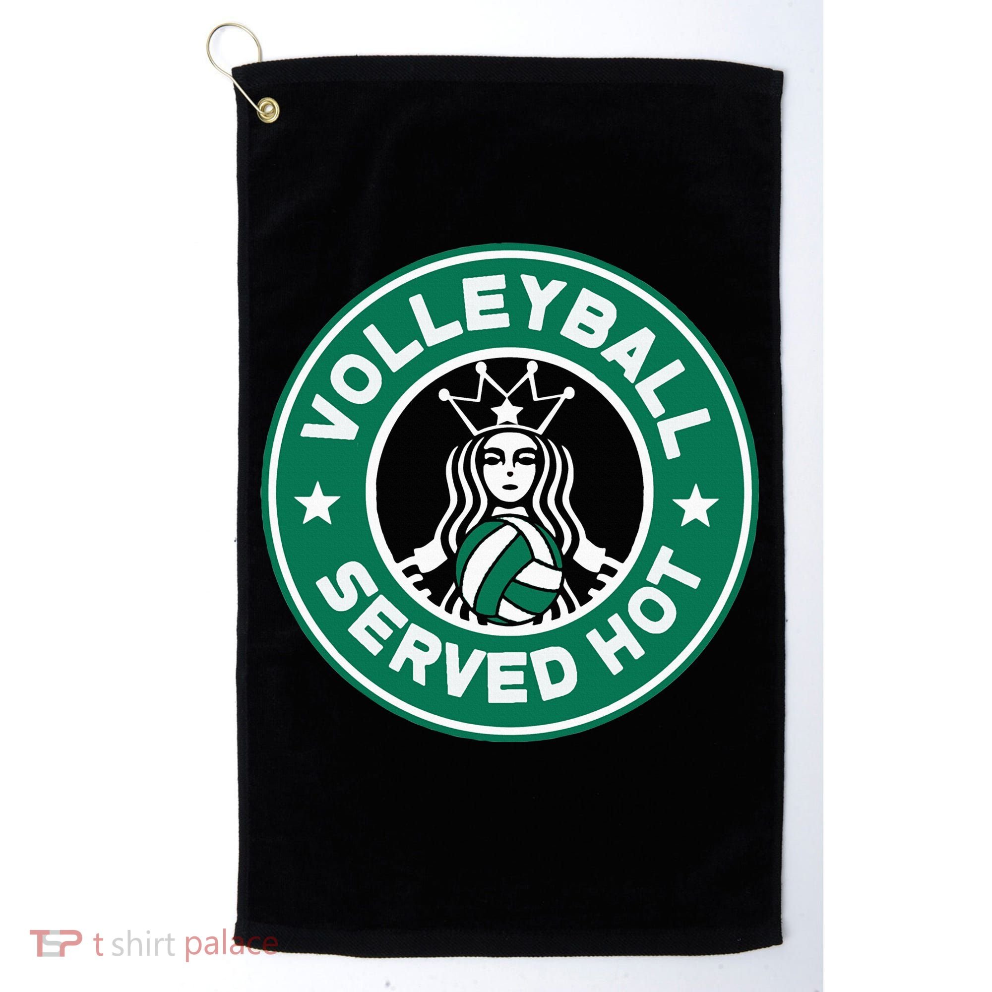 Funny Volleyball Served Hot Perfect Players Golf Towel