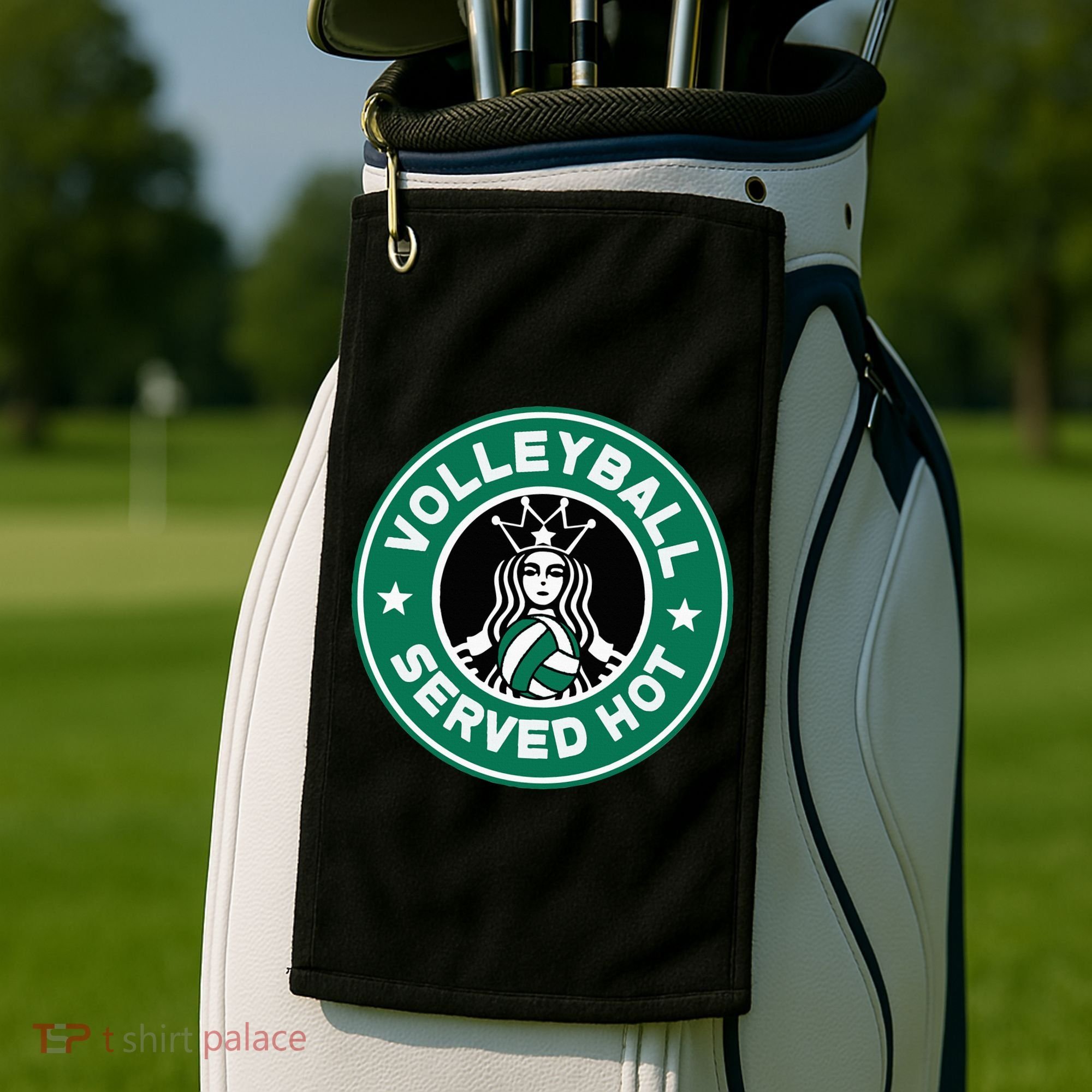 Funny Volleyball Served Hot Perfect Players Golf Towel