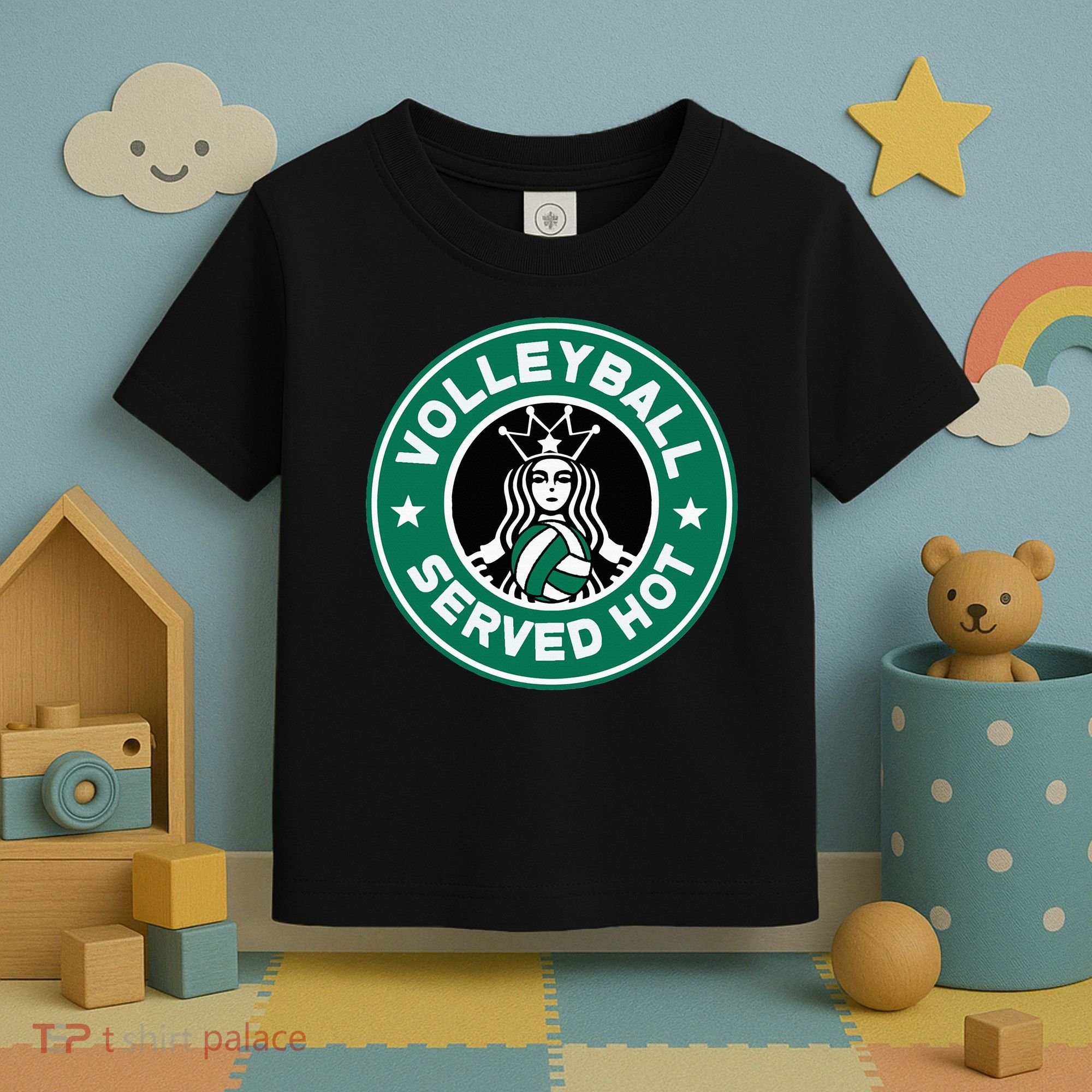 Funny Volleyball Served Hot Perfect Players Toddler T-Shirt