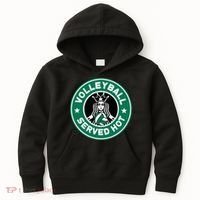 Funny Volleyball Served Hot Perfect Players Kids Hoodie thumb 0
