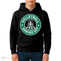 Funny Volleyball Served Hot Perfect Players Kids Hoodie thumb 4