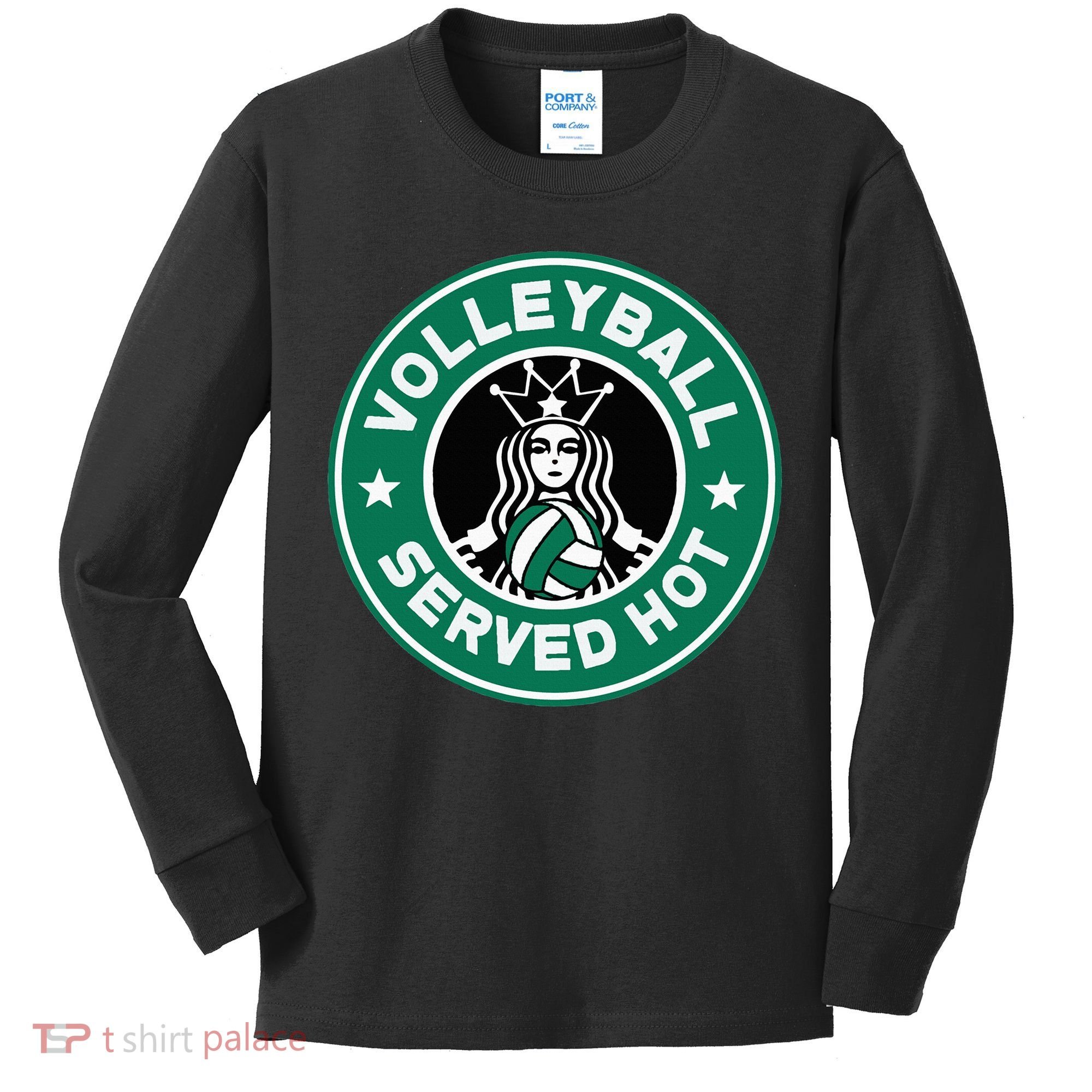 Funny Volleyball Served Hot Perfect Players Kids Long Sleeve Shirt