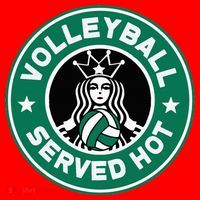 Funny Volleyball Served Hot Perfect Players Santa Hat thumb 1