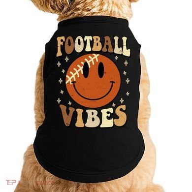 Football Vibes Smile Face Retro Doggie Tank