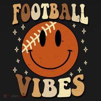 Football Vibes Smile Face Retro Women's Hoodie thumb 2