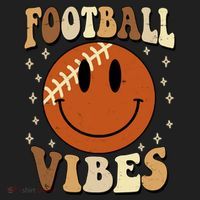 Football Vibes Smile Face Retro Tumbler thumb 3