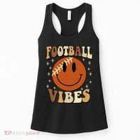 Football Vibes Smile Face Retro Women's Tank Top thumb 0