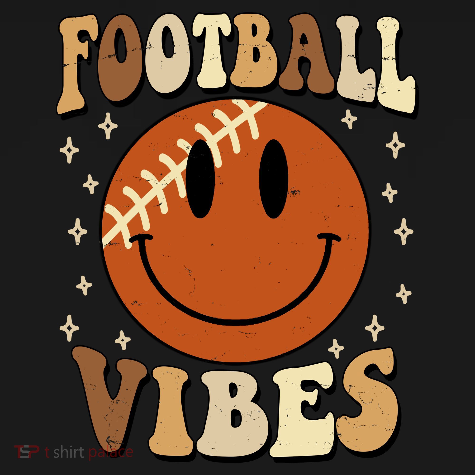 Football Vibes Smile Face Retro Women's Tank Top