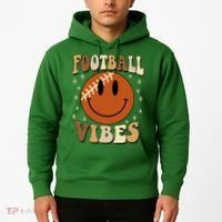 Football Vibes Smile Face Retro Hoodie thumb 2