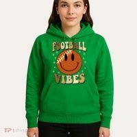 Football Vibes Smile Face Retro Hoodie thumb 5