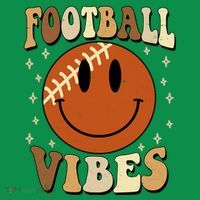 Football Vibes Smile Face Retro Sweatshirt thumb 3