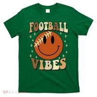 Football Vibes Smile Face Retro T-Shirt thumb 0