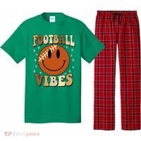 Football Vibes Smile Face Retro Pajama Set thumb 0