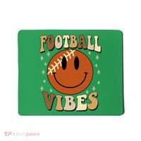 Football Vibes Smile Face Retro Mousepad thumb 0