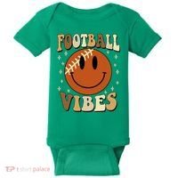 Football Vibes Smile Face Retro Baby Bodysuit thumb 0