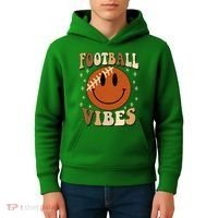 Football Vibes Smile Face Retro Kids Hoodie thumb 4