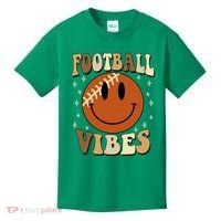 Football Vibes Smile Face Retro Kids T-Shirt thumb 0