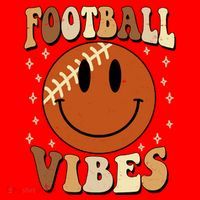 Football Vibes Smile Face Retro Santa Hat thumb 1