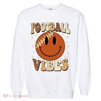 Football Vibes Smile Face Retro Garment-Dyed Sweatshirt thumb 0