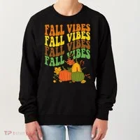 Fall Vibes Season Retro Pumpkin Women's Sweatshirt thumb 0