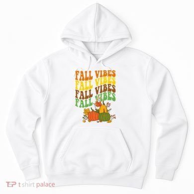 Fall Vibes Season Retro Pumpkin Hoodie