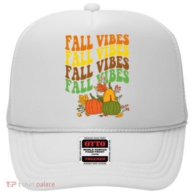 Fall Vibes Season Retro Pumpkin Hat