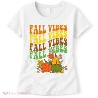 Fall Vibes Season Retro Pumpkin Women's T-Shirt thumb 0