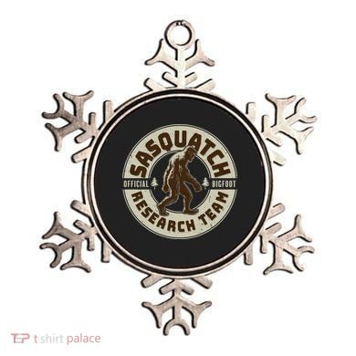 Funny Vintage Sasquatch Research Team Emblem Ornament