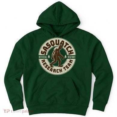 Funny Vintage Sasquatch Research Team Emblem Hoodie
