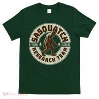 Funny Vintage Sasquatch Research Team Emblem T-Shirt thumb 0