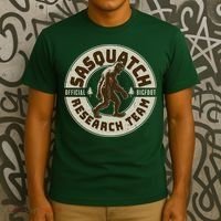 Funny Vintage Sasquatch Research Team Emblem T-Shirt thumb 3