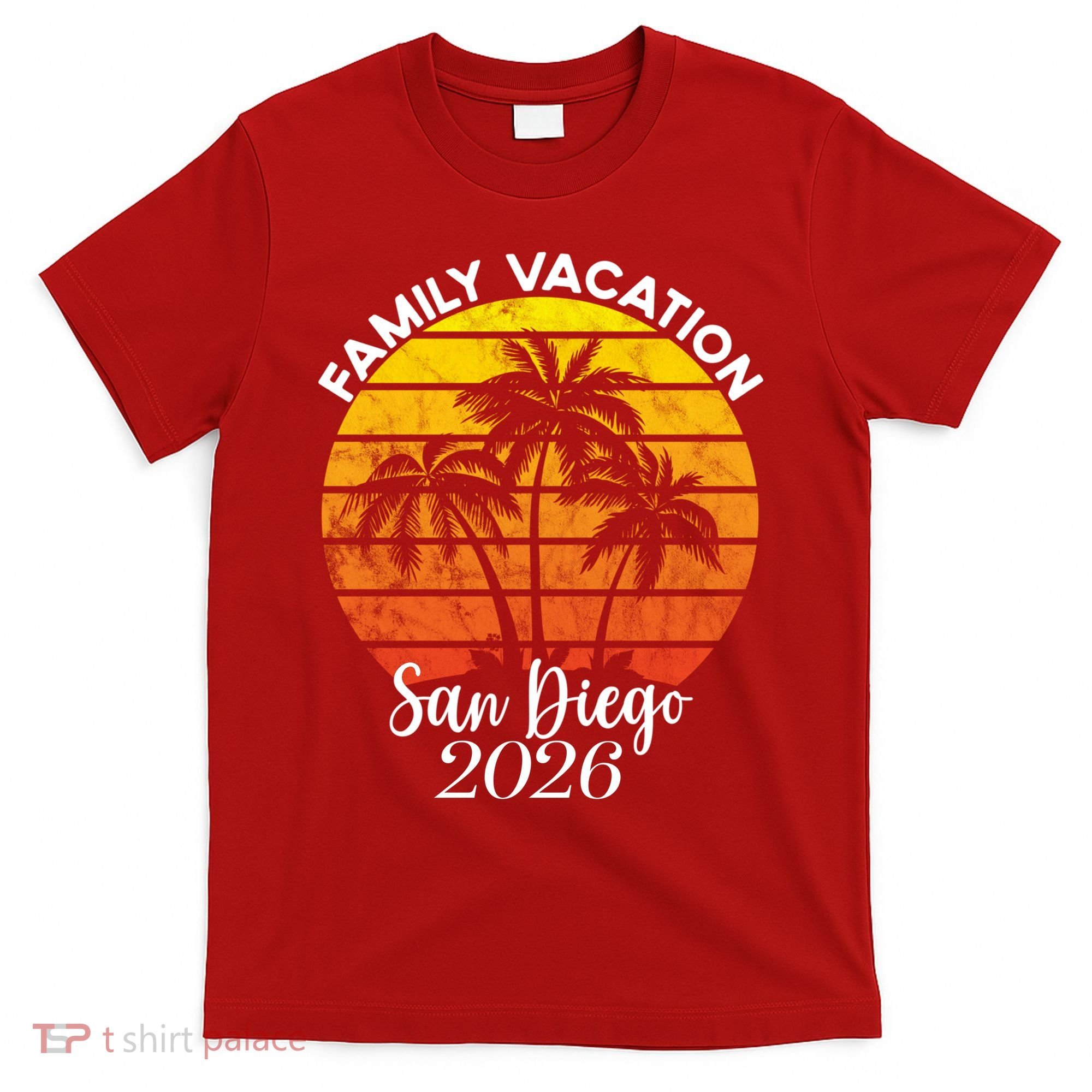Family Vacation San Diego 2026 Vintage Beach T-Shirt