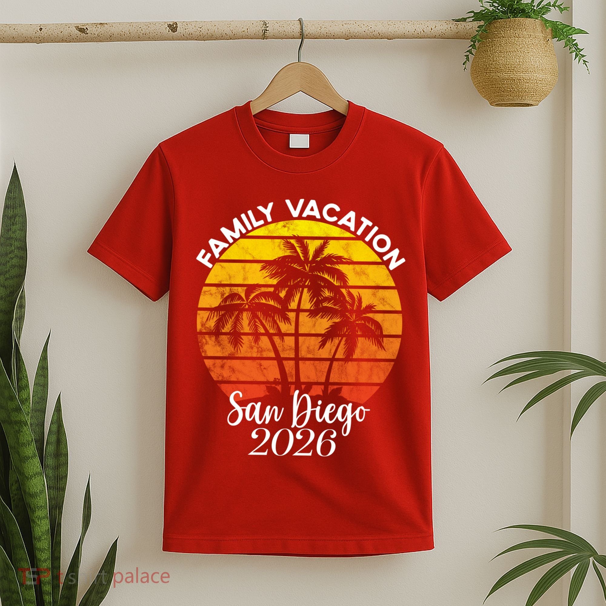 Family Vacation San Diego 2026 Vintage Beach T-Shirt