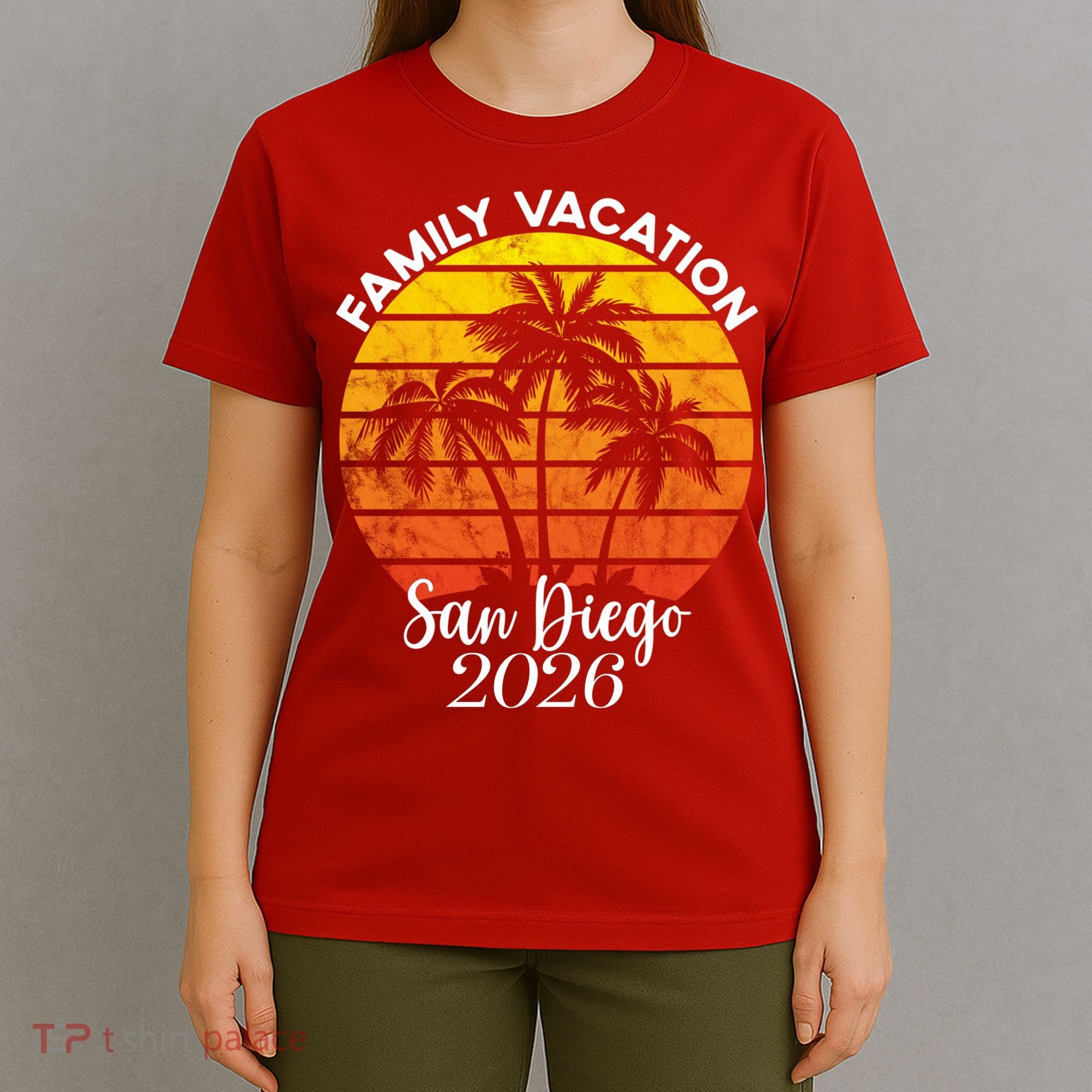 Family Vacation San Diego 2026 Vintage Beach T-Shirt