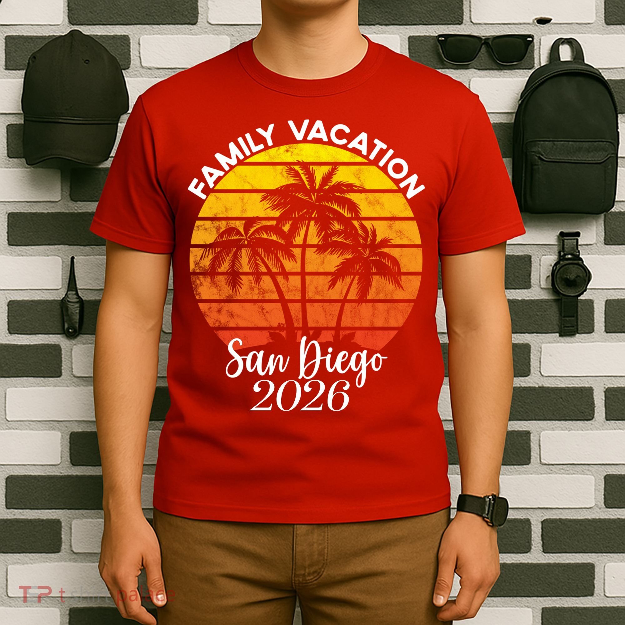 Family Vacation San Diego 2026 Vintage Beach T-Shirt