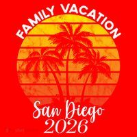 Family Vacation San Diego 2026 Vintage Beach T-Shirt thumb 7