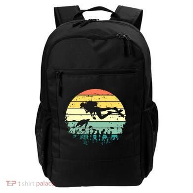 Funny Vintage Scuba Diving Dive Diver Backpack