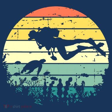 Funny Vintage Scuba Diving Dive Diver T-Shirt