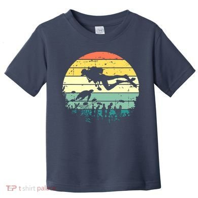 Funny Vintage Scuba Diving Dive Diver Toddler T-Shirt