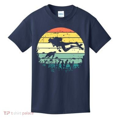 Funny Vintage Scuba Diving Dive Diver Kids T-Shirt